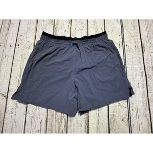 Janji Mens XL Blue AFO Vent Multi Shorts Drawstring Performance Tech Stretch Gym
